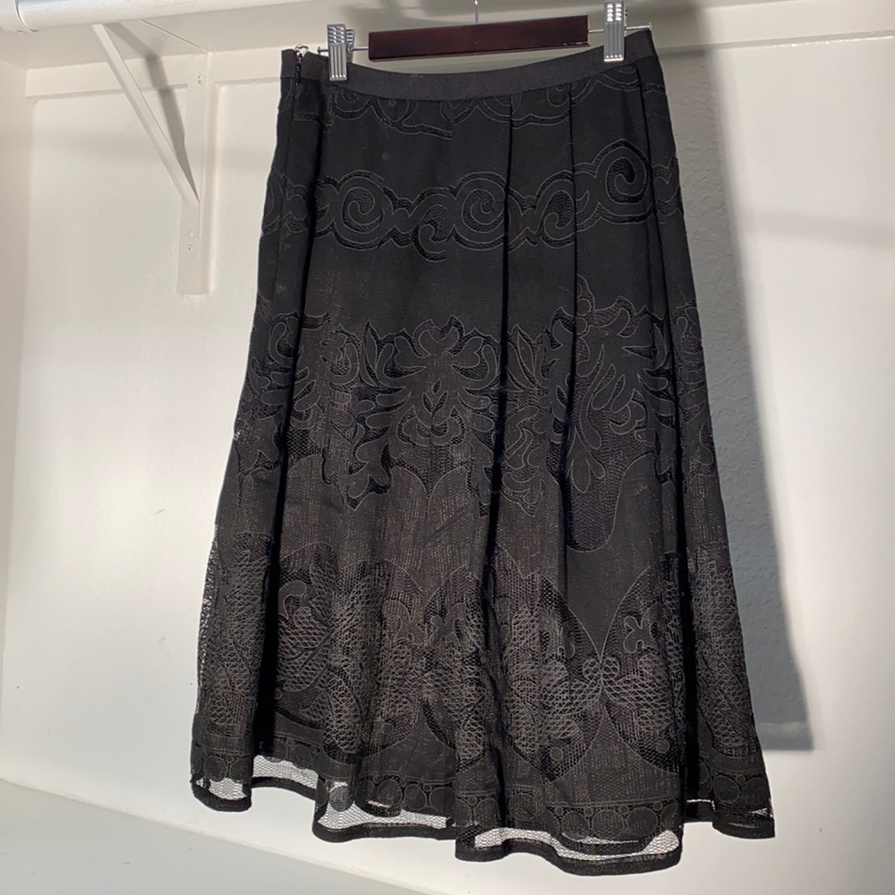 Black lace skirt